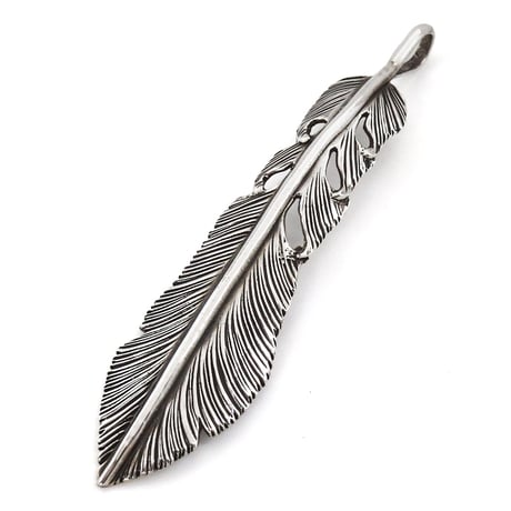 Wing Hands フェザーネックレス　K18 Jewelry i フェザー ネックレス 羽 18金 メンズ ゴールド K18