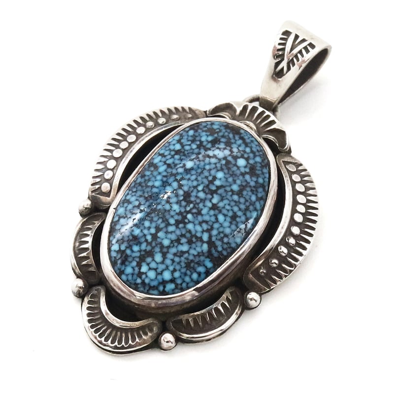 King man Black Web Turquoise Pendant 【キングマン ブラッ