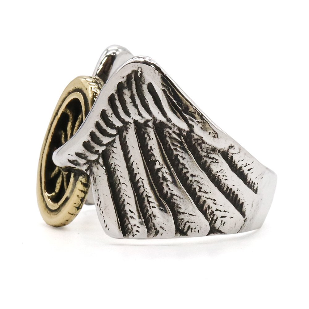 Flying Wheel Ring 【フライング ホイール リング】K10×Silver950