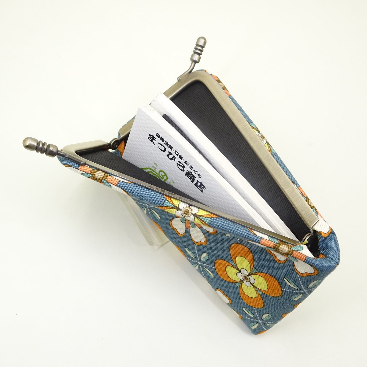 名刺カードケース 昭和レトロフラワー 水色 | まつひろ商店 名刺カードケース 昭和レトロフラワー 水色 | まつひろ商店