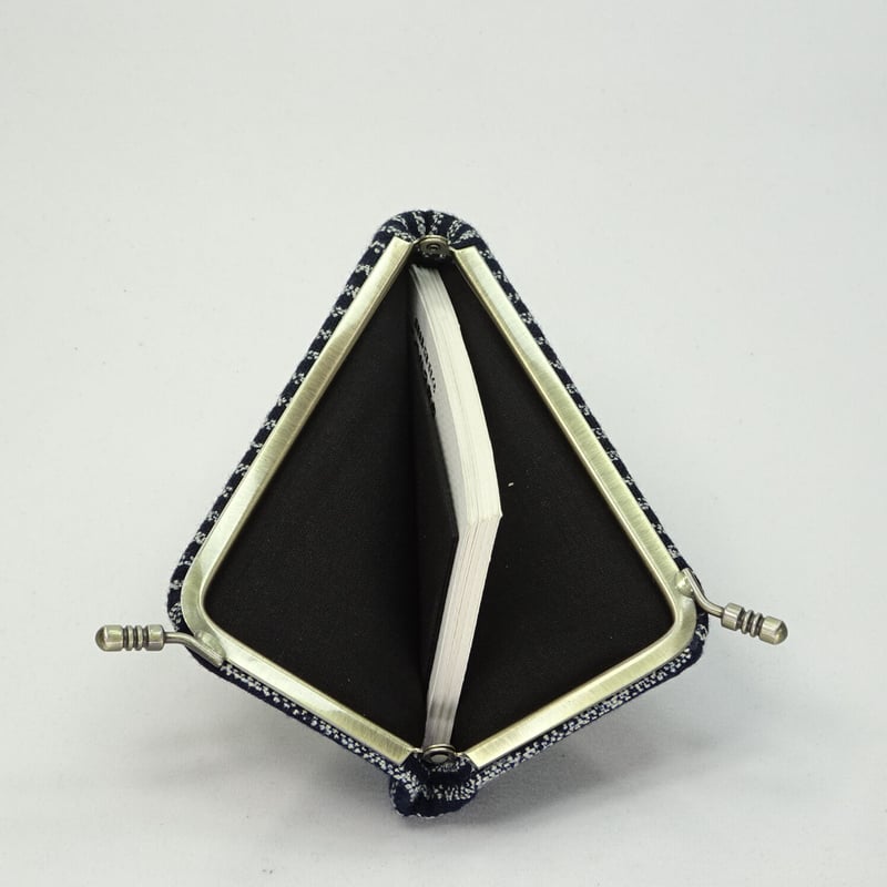 名刺カードケース 鰹縞 紺色 | まつひろ商店