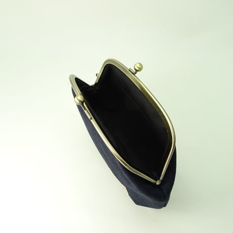 5.5寸クシポーチ　デニム(移染防止加工)