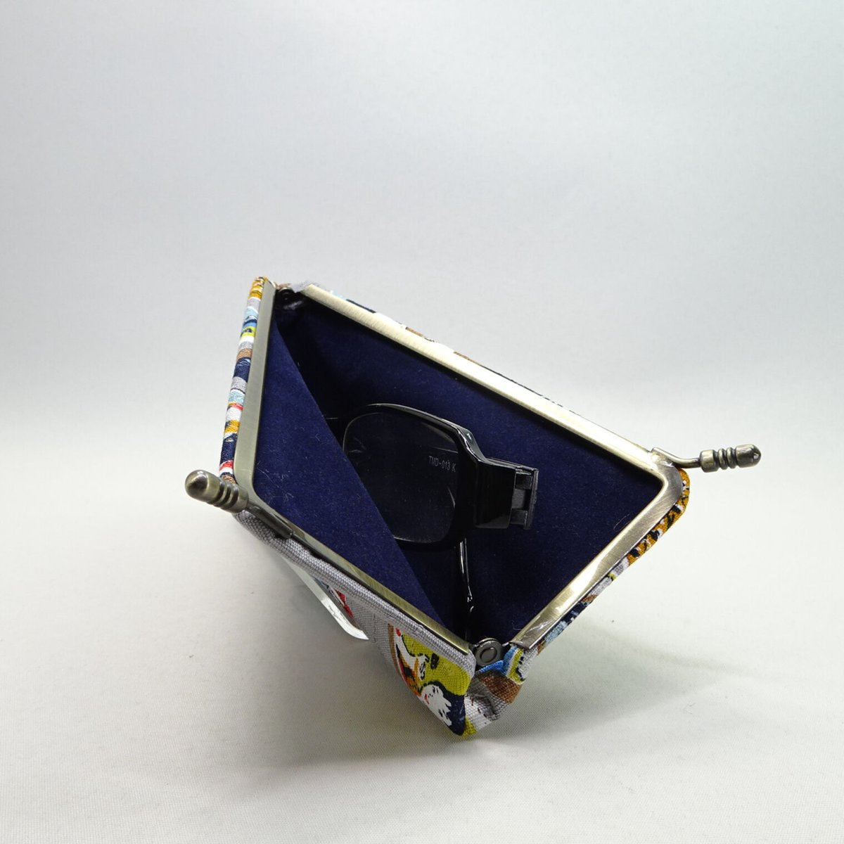 天溝メガネケース レトロマッチ箱 グレー色 | まつひろ商店