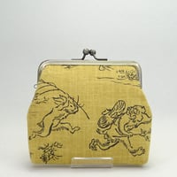 3.3寸角　鳥獣戯画　辛子色