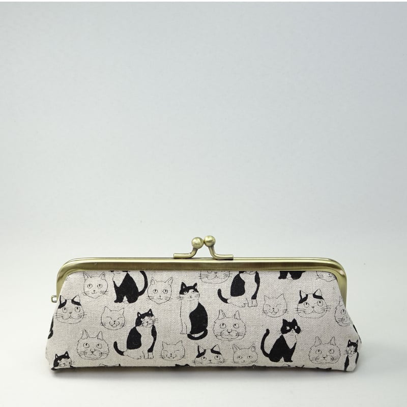 ハッピー369　メガネケース　ペンケース　ねこ柄 ねこ型ポーチ 】 メガネ&ペンケース｜1月末発送 | kubomi [クボミ] 麦わ