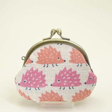 【新品】ハリネズミ柄がま口バッグ　まつひろ商店 新品】ハリネズミ柄がま口バッグ まつひろ商店