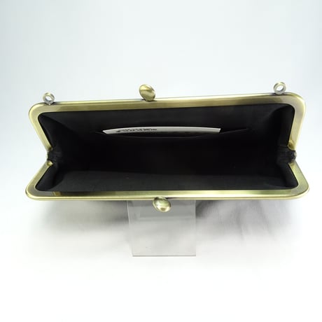 6.8寸碁石玉　ショルダーバッグ　虹市松　グレー色