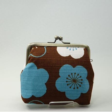 3.3寸角　梅　青×茶色