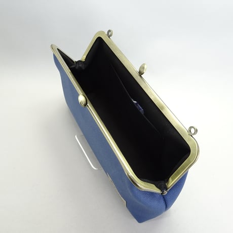 6.8寸碁石玉　ショルダーバッグ　帆布　水色