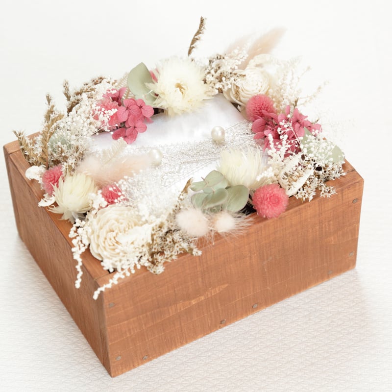 monaka*樣ご商談中 プリザ&ドライフラワーリングピロー 