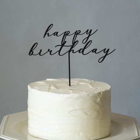 "happy birthday" cake topper