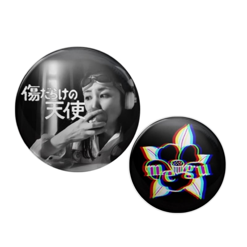 The Mods ピック型ピンバッジ③ 天使ロゴ 傷だらけの天使バッジセット | 雑貨屋めぐみ堂