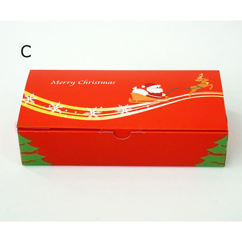 Poppyギフトボックス～クリスマス・横長～【1個】【A～D】 | 紙