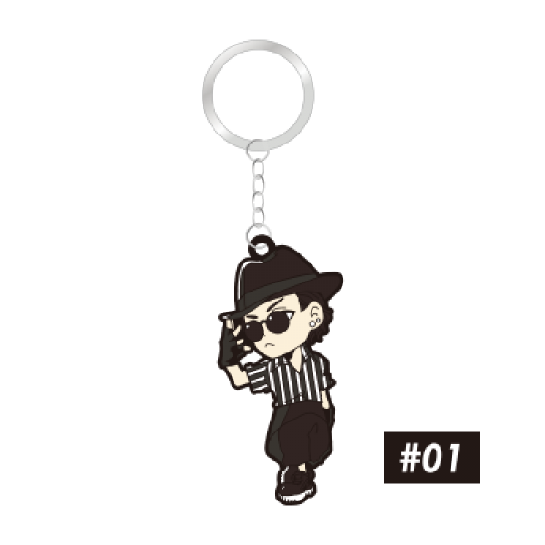 ラバーキーチェーン #01〜#03 | JIN AKANISHI OFFICIAL STORE
