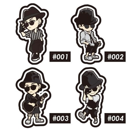 ベロクロ キャラワッペン #001～004