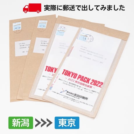 グラスパック【長3タイプ】グラシン紙/クラフト紙｜茶無地｜A4三つ折り対応 半透明 透ける紙袋 平袋 封筒