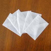 グラシン封筒【小ヨコ型】100×65mm｜白無地 ダイヤ貼り 名刺サイズ 透ける ピアス パッケージ