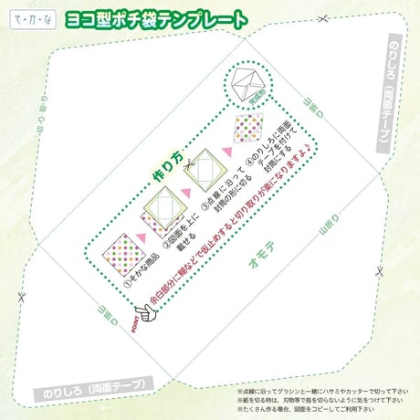 ミニ封筒テンプレート（PDF）
