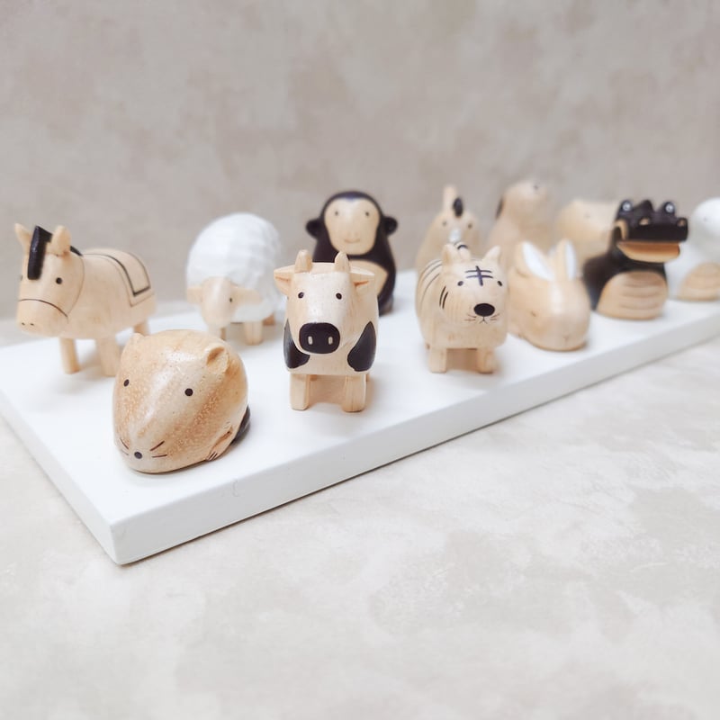 限定1点】T-lab ぽれぽれ干支セット【木製手作り】 | 白秀堂 select