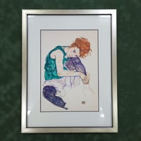 世界名画 抽象画 色彩抽象画73センチ×52センチ 白額縁アクリル