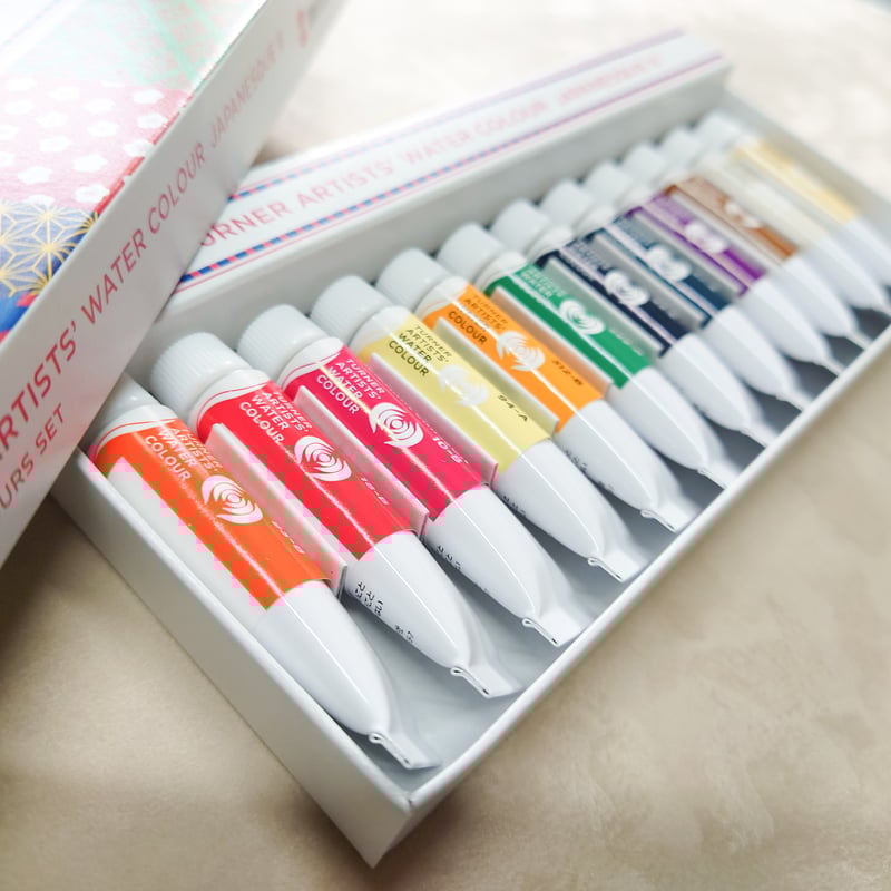 数量限定】ターナー 透明水彩絵具 ジャパネスクカラーⅢ 12色セット