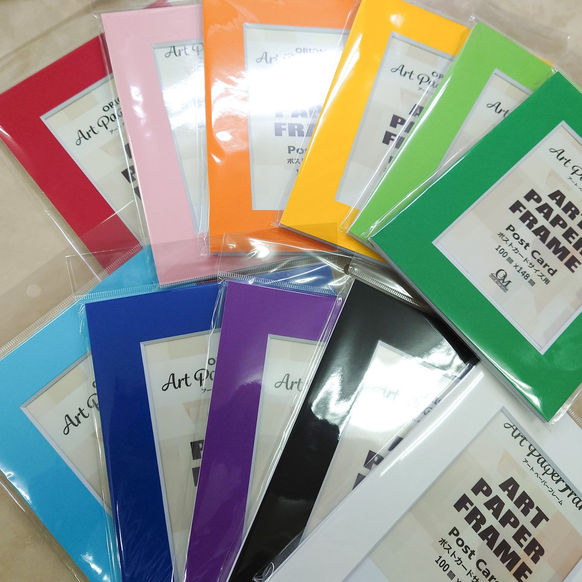 アートペーパーフレーム ポストカードサイズ 全11色 白秀堂 select SHOP by三代目