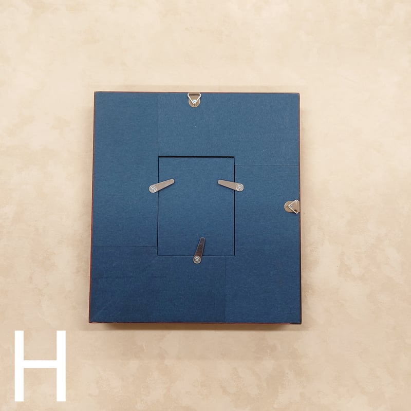 ミニ額縁　9枚セット オリジナルミニ額縁(正方形150mm×150mm) 銀縁 | 画材・額縁の井