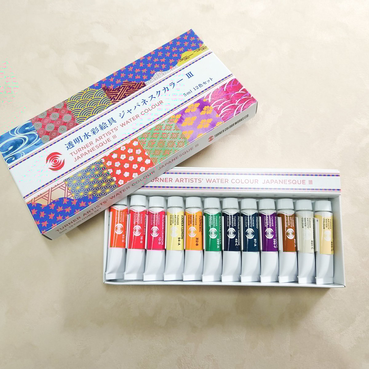 数量限定】ターナー 透明水彩絵具 ジャパネスクカラーⅢ 12色セット