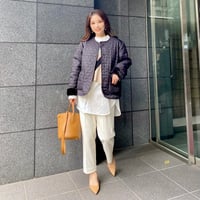 ハートキルトリバーシブルファージャケット〈BLACK〉
