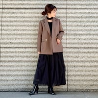 チュールタックバルーンスカート
