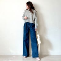 KAIHARAバギーdenim〈NAVY〉