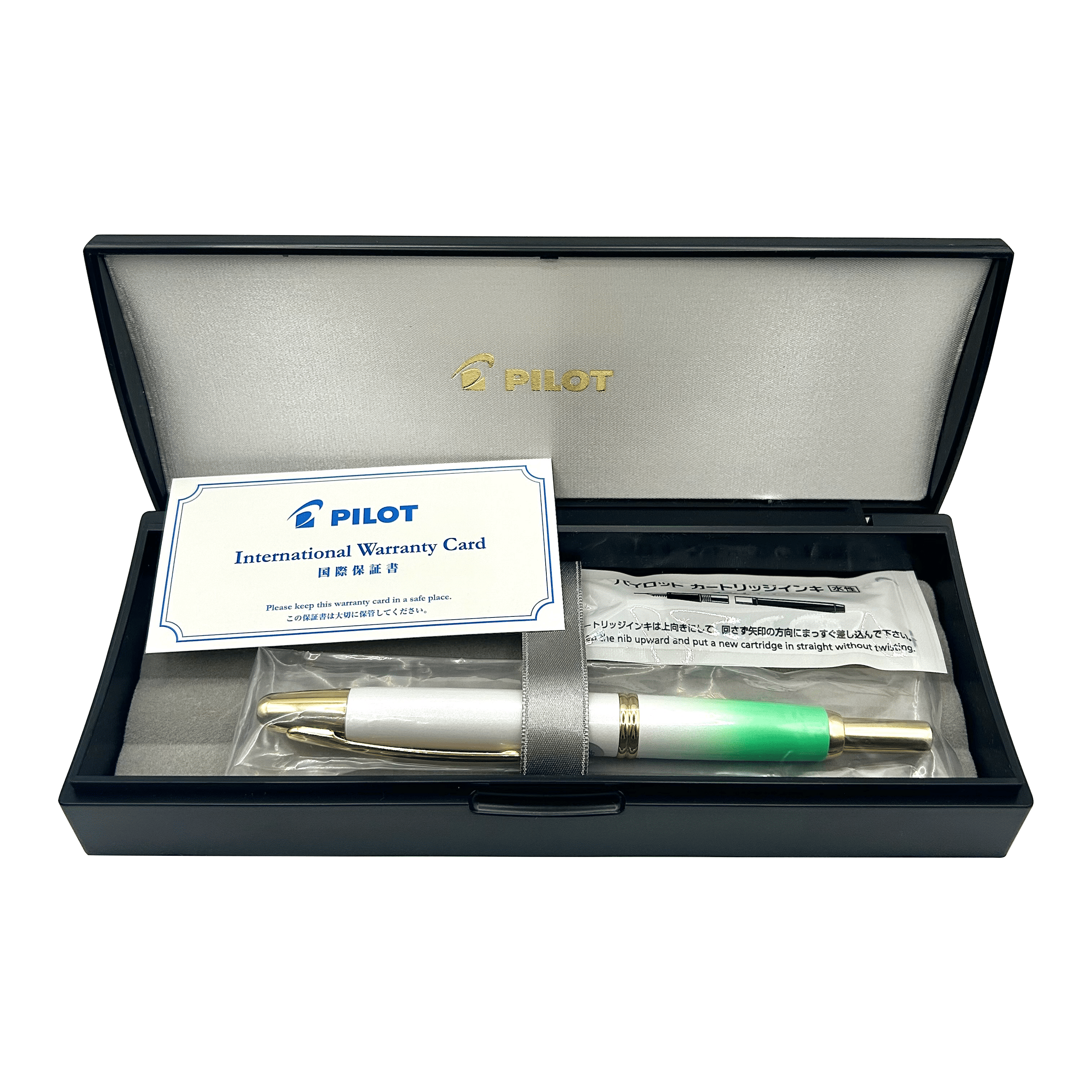 【限定品】PILOT 翠緑の輝き 万年筆Capless キャップレス　F 細字 original
