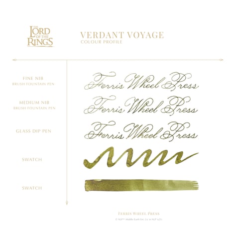 FERRIS WHEEL PRESS（The Lord of the Rings）ボトル入り万年筆インク 28ml&10ml
