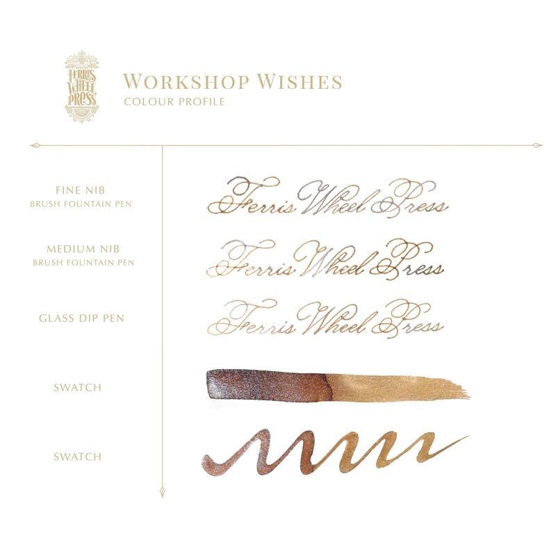 希少！フェリスホイールプレス　万年筆インク FERRIS WHEEL PRESS（FERRITALES）ボトル入り万年筆インク 20ml