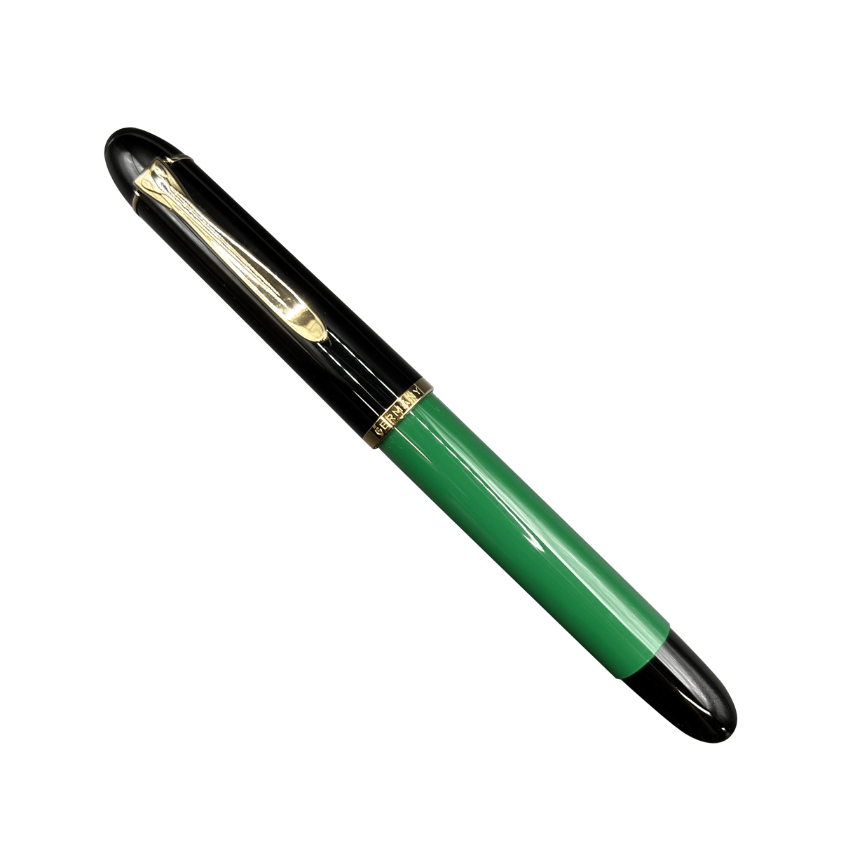 Pelikan ペリカン 万年筆 #140 緑縞 天冠ロゴ入り ヴィンテージ 【公式