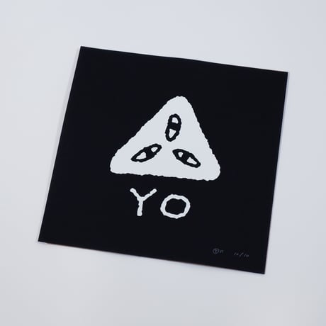 シルクスクリーンプリント "YO" (Selected doodle series)