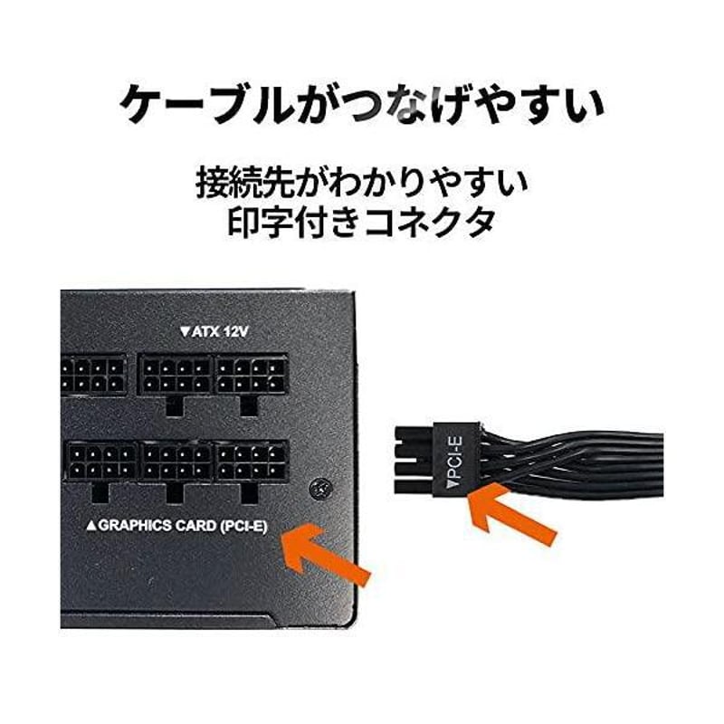玄人志向 80Plus GOLD 850W ATX 電源 ユニット フルプラグイン セミ 