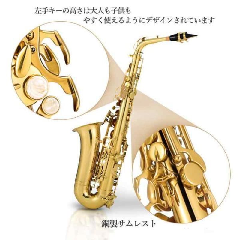アルトサックス 初心者セット 入門用 E Saxophone 吹奏楽 アルトサックス 初心者セット E Saxophone ゴールドラッカー