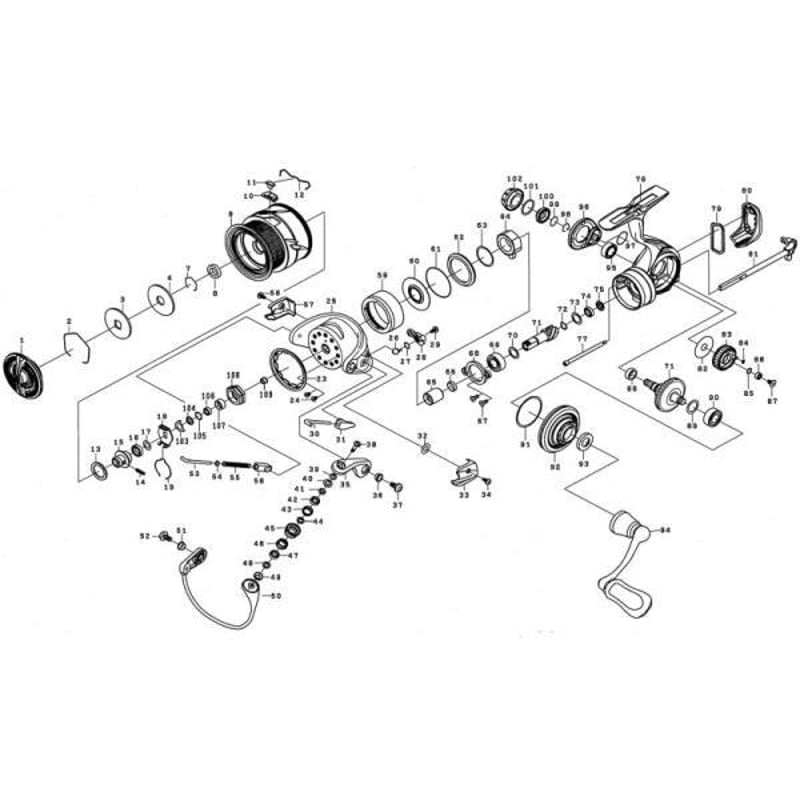 ダイワ(DAIWA) 純正パーツ 20 ルビアス FC LT2000S スプール(2-12) ...