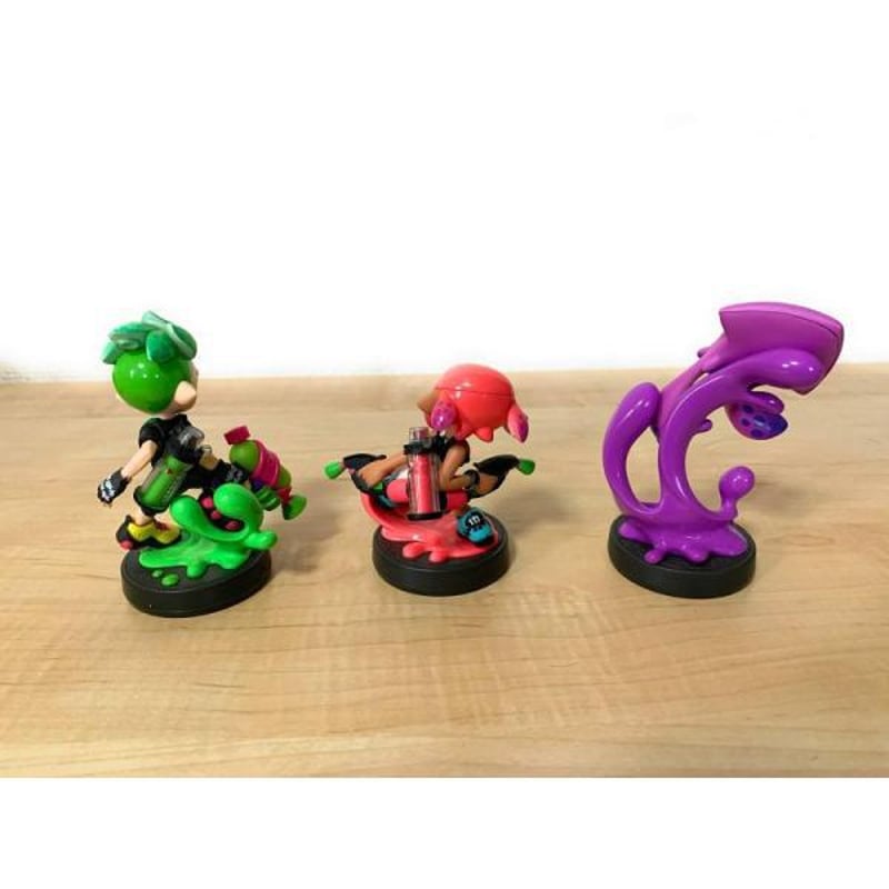 スプラトゥーンシリーズ amiibo3種セット(ガール【ネオンピンク】、ボーイ【ネオングリーン...