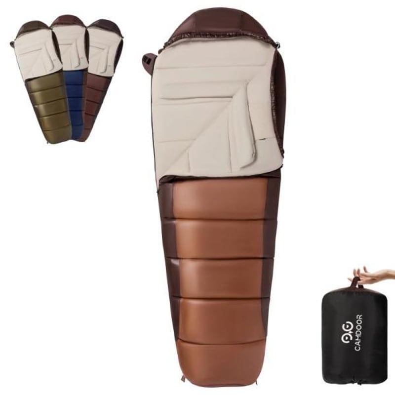 ダウンマミー型寝袋 230cm 冬用 QEZER シュラフ 冬用 ダウン 寝袋 マミー型 羽毛寝袋 コンパ