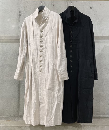 brush linen peasant coat