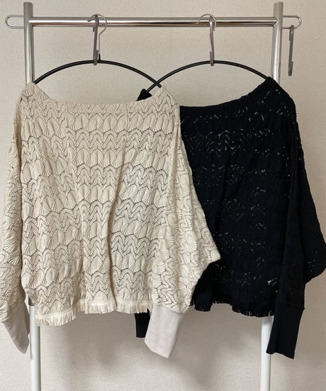 shell lace dolman sleeve PO