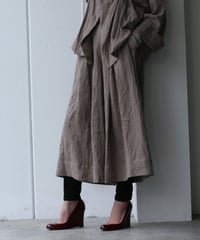 brush linen canvas wide pants
