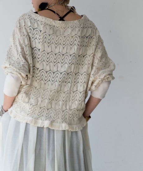 shell lace dolman sleeve PO