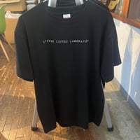Tシャツ黒J (前面STERNE COFFEE LABORATORY 背面ロゴ小)
