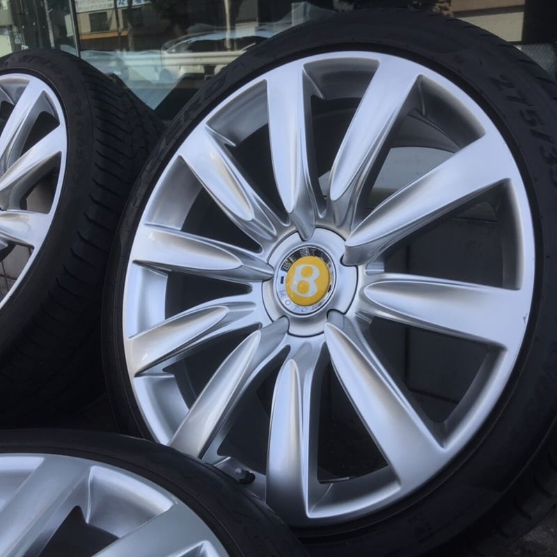 ベントレー　フライングスパー　コンチネンタルgt 21インチ純正ホイール 美品 バリ溝】ベントレー フライングスパー 純正 10.5J 21in +52