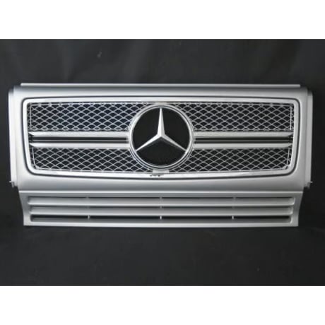 ベンツ Gクラス W463 ゲレンデ G65スタイルグリル 2ファン車対応品 744ブリリアントシルバー 商品番号3602