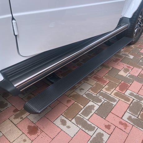 ベンツ Gクラス W465 LED付 電動サイドステップ ロング(サイド出しマフラー無し車用) 商品番号4908