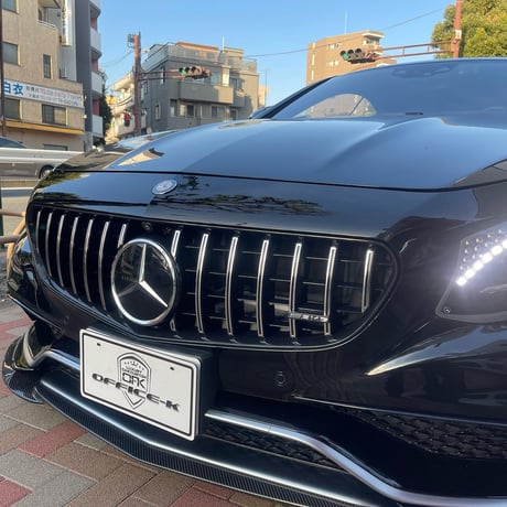 取付工賃込!! ベンツ Sクラス クーペ W217/C217 前期 AMG S63/S65用 パナメリカーナグリル 縦フィン/GTR仕様 商品番号4789T